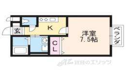 藤井ハイツ虫生野間取り図面
