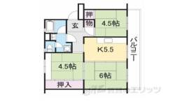 保津川団地１８号棟間取り図面