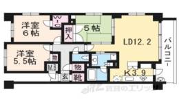 プレサンス京都一乗寺間取り図面