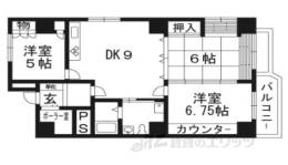 京都グランドハイツ間取り図面