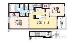 ラズベリー　コート間取り図面