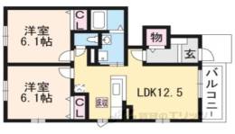 サン　ルーラル３・Ｎ間取り図面