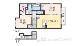 ＡｉｌｅＤ’ｏｒｅＡ棟間取り図面