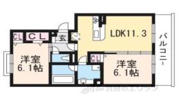 グランソレイユ西院間取り図面