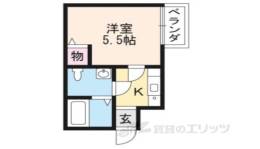 アパートメント二条城間取り図面