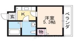アパートメント二条城間取り図面