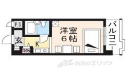 スペリオン四条烏丸(家具付)間取り図面