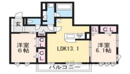 シェモワ　Ａ棟間取り図面