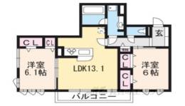 シェモワ　Ａ棟間取り図面