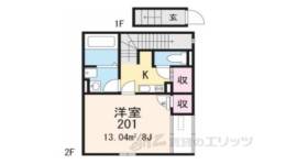 レオネクストＨｏｎｅｙｌａｋｅ間取り図面