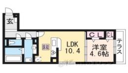 プラティア南里の西間取り図面