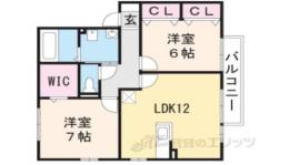 リビングタウン水口Ｆ棟間取り図面
