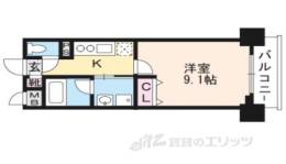 ベラジオ四条通間取り図面
