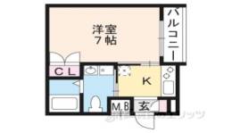 THE GARNET SUITE RESIDENCE京大前WEST間取り図面