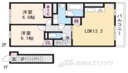セジュール烏丸御池間取り図面