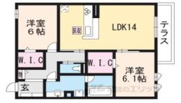 セジュールオッツGT長岡京間取り図面