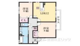 リビングタウン水口Ｄ棟間取り図面