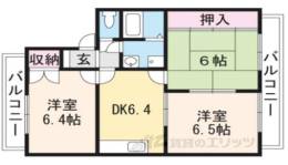 ヒューマンハイム貴生川間取り図面