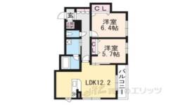 ローズコートアネックス２間取り図面