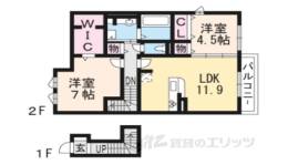 シャーロット水口Ｂ間取り図面