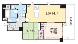 ゼファー京都上長者町通間取り図面