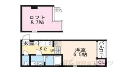 ハーモニーテラス大宅辻脇町２間取り図面