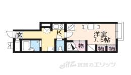 レオパレスヴィータ守山間取り図面