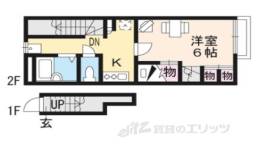 レオパレスＧＲＥＥＮ　ＣＯＡＴ間取り図面