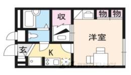 レオパレス長福の厨子間取り図面