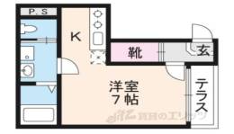 ハーモニーテラス深草平田町間取り図面