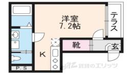 ハーモニーテラス深草平田町間取り図面
