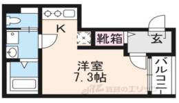 ハーモニーテラス深草平田町間取り図面