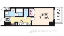 ベラジオ京都一乗寺３間取り図面