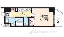 ベラジオ京都一乗寺３間取り図面