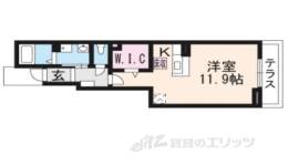 ミルト膳所　Ｄ間取り図面