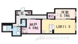 シャーメゾン小野小町間取り図面