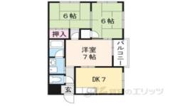 シャトウ名坂マンション間取り図面