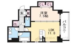 SKY MAISON 京都西院間取り図面