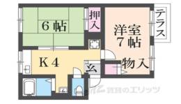 菩提樹ハイツＢ間取り図面