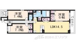 グランドゥール京田辺間取り図面