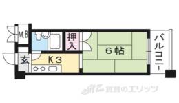 西台ハイツ２間取り図面