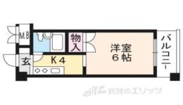 西台ハイツ２間取り図面