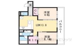 セジュール西京極間取り図面