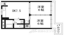 友禅ハイツ1008間取り図面