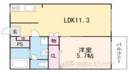 コスモヴィラ今村間取り図面