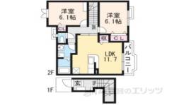 グランツ１間取り図面