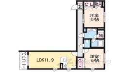 シャーメゾン日ノ岡間取り図面
