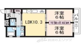 Ｐｏｕｒ　Ｔｏｕｊｏｕｒｓ桃山間取り図面