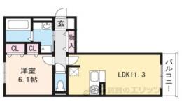 シャーロット水口Ａ間取り図面