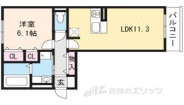 シャーロット水口Ａ間取り図面